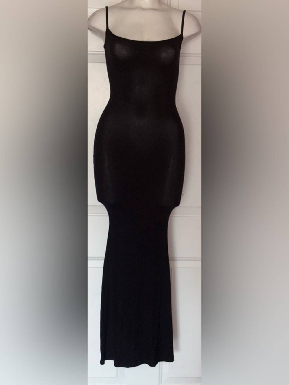 SKIMS Soft Lounge Long Slip Dress in Onyx Women’s size XS